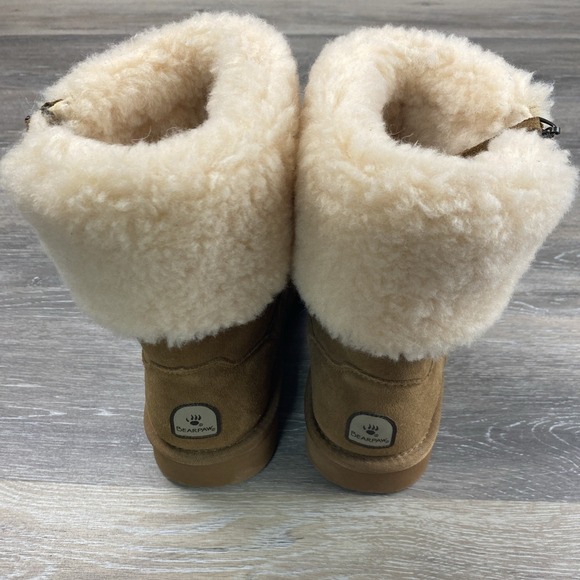 Bearpaw womens Karen Boots Size 9 Brown Fur Trim Style 3276W - Picture 5 of 11